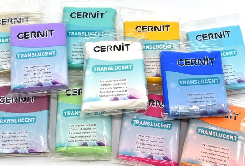 CERNIT Translucent Polymer Clay - Ruby Red, 56g - Image 5